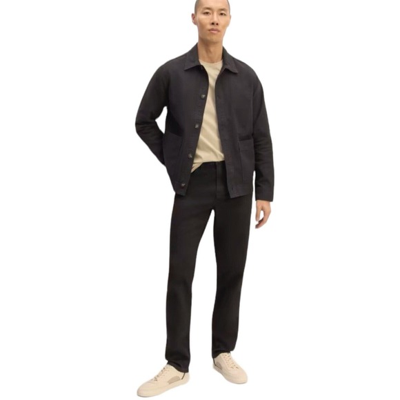Everlane The Organic Taper Stretch Denim Black Jeans Men’s Size 33x28